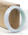 Natural Lavender- Green Jadeite Jade Bangle Bracelet (56.41 mm) 