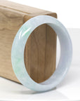 Natural Lavender- Green Jadeite Jade Bangle Bracelet (56.41 mm) 