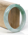 Classic Blue- Green Natural Burmese Jadeite Jade Bangle (58.16 mm) 