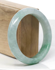 Classic Blue- Green Natural Burmese Jadeite Jade Bangle (58.16 mm) 