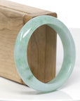 Genuine Burmese Green Jadeite Jade Bangle Bracelet (54.19 mm) 