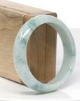 "Classic Bangle" Forest Green Jade Jadeite Bangle Bracelet (56.30 mm) 