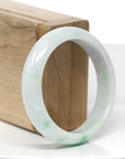 Natural Lavender- Green Jadeite Jade Bangle Bracelet (53.92 mm) 