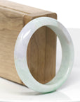 Natural Lavender- Green Jadeite Jade Bangle Bracelet (53.92 mm) 