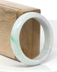 Natural Lavender- Green Jadeite Jade Bangle Bracelet (53.92 mm) 