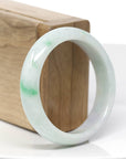 Natural Lavender- Green Jadeite Jade Bangle Bracelet (53.92 mm) 
