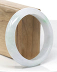 Classic Natural Green Jadeite Jade Bangle Bracelet (58.95 mm) 