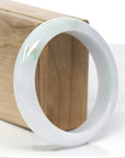 Classic Natural Green Jadeite Jade Bangle Bracelet (58.95 mm) 