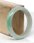 Baikalla Classic Forest Green Natural Burmese Jadeite Jade Bangle (55.56 mm) 