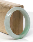 Baikalla Classic Forest Green Natural Burmese Jadeite Jade Bangle (55.56 mm) 
