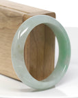 Baikalla Classic Forest Green Natural Burmese Jadeite Jade Bangle (55.56 mm) 