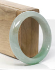 Baikalla Classic Forest Green Natural Burmese Jadeite Jade Bangle (55.56 mm) 