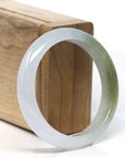 Baikalla "Half Round" High-End Icy Jadeite Jade Bangle Bracelet (55.7mm) 
