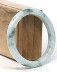 Baikalla Classic Real Blue-green Jade Jadeite Bangle Bracelet (59.7mm)