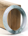 Baikalla Classic Blue-green Jade Jadeite Bangle Bracelet (56.6 mm )