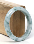 Baikalla Classic Real Blue-green Jade Jadeite Bangle Bracelet ( 57.1mm )
