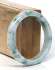 Baikalla Classic Real Blue-green Jade Jadeite Bangle Bracelet ( 57.1mm )