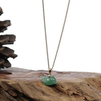 Baikalla Jewelry Jade Pendant Necklace Copy of Baikalla " Dolphin " Carving Pendant Necklace Natural Ice Green Jadeite Jade