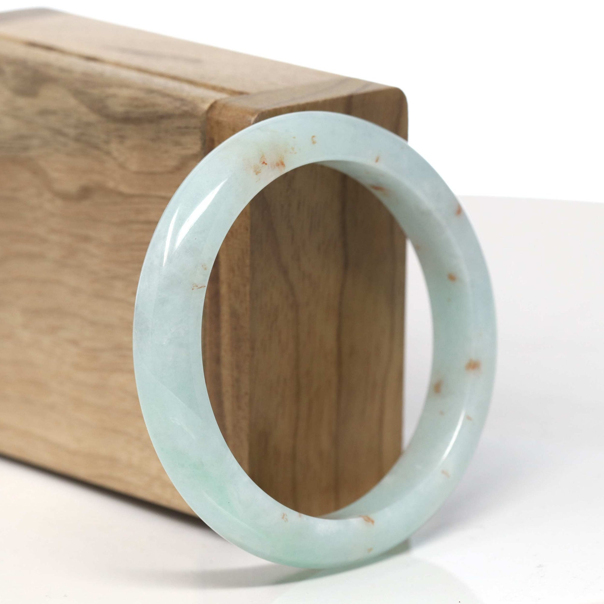 Baikalla Green &quot;SaJin&quot; Gold Dust Jadeite Jade Bangle Bracelet (54.3 mm) 