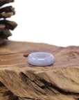 Baikalla Natural Icy "Vixen" Lavender Jadeite Jade Traditional Ring 