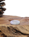 Baikalla Natural Icy Lavender & Light Green Jadeite Jade Traditional Ring 