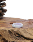 Baikalla Natural Icy Lavender & Light Green Jadeite Jade Traditional Ring 