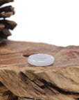 Baikalla Natural Icy Light Lavender Jadeite Jade Traditional Ring 