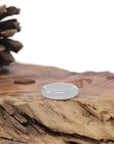 Baikalla Natural Icy Jadeite Jade Traditional Ring 