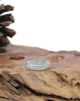 Baikalla Natural Icy Light Blue-Green Jadeite Jade Traditional Ring 