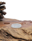 Baikalla Natural Icy Jadeite Jade Traditional Ring 