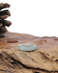 Baikalla Natural Icy Blue-Green Flower & Yellow Jadeite Jade Traditional Ring 