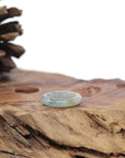 Baikalla Natural Icy Blue-Green Flower & Yellow Jadeite Jade Traditional Ring 