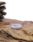 Baikalla Natural "Vixen" Lavender W/ Blue-Green Flowers Jadeite Jade Traditional Ring 