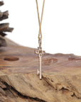 Baikalla Natural Icy Jadeite Jade "Good Luck Key" Pendant W/ 18kr Gold Bail & Imperial Green Jade