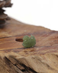 Baikalla Natural Green Jadeite Jade Chubby Horse Pendant