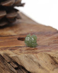 Baikalla Natural Green Jadeite Jade Chubby Horse Pendant