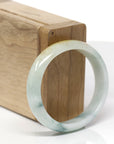 Baikalla Natural Deep Blue-Green Flower & Orange Sajin Jadeite Jade "Oval" Bangle Bracelet (54.4mm) 