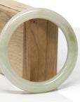 Baikalla Natural Yellow-Green Jadeite Jade "Traditional Round" Bangle Bracelet (59.8mm) 
