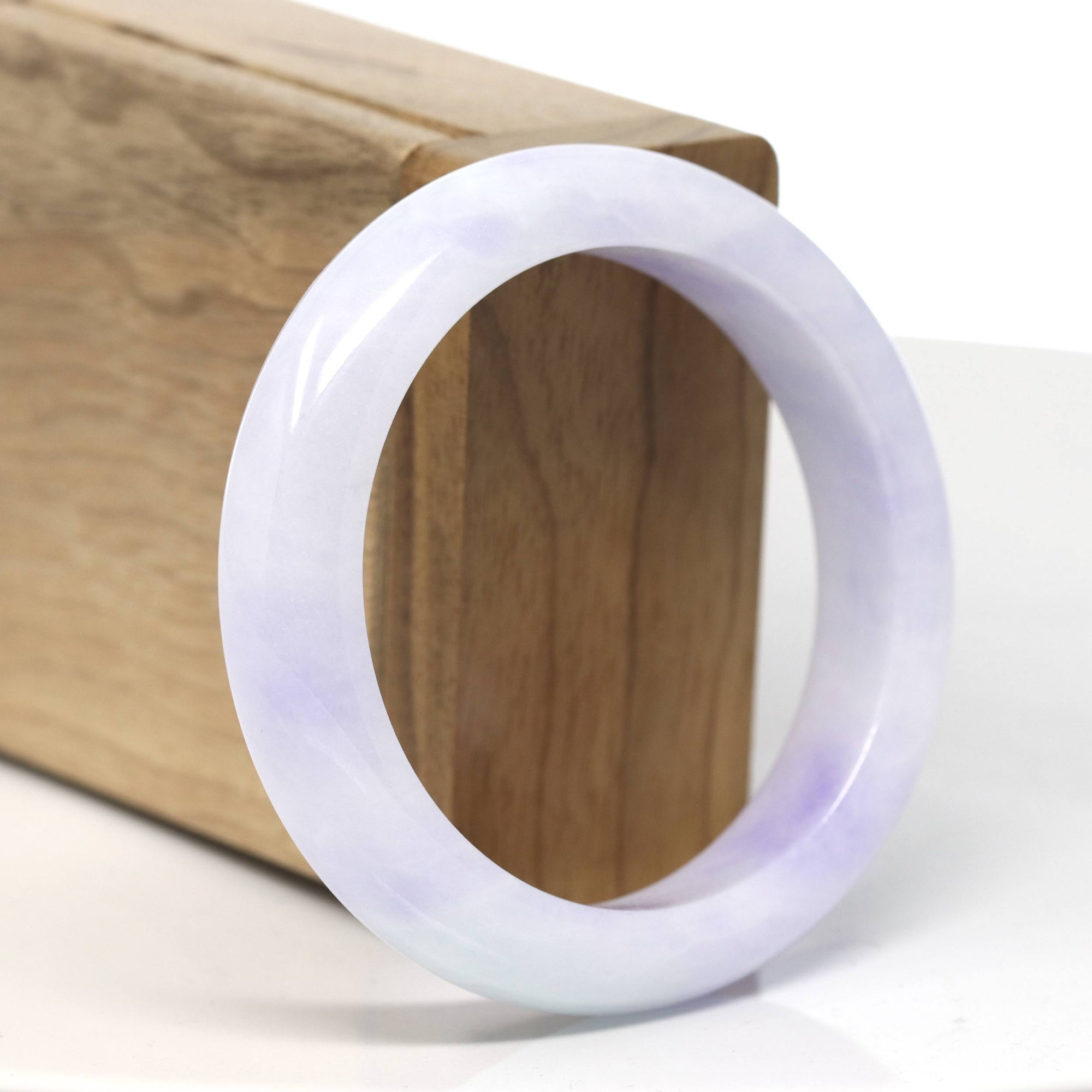 Baikalla Natural &quot;Vixen&quot; Rich Purple Flower Jadeite Jade Bangle Bracelet (55mm) 