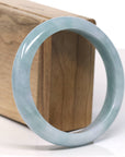 Baikalla Natural Blue Jadeite Jade Bangle Bracelet (59.9mm) 