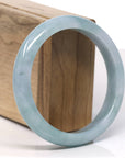 Baikalla Natural Blue Jadeite Jade Bangle Bracelet (59.9mm) 