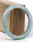Baikalla Natural Blue Jadeite Jade Bangle Bracelet (59.9mm) 