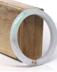 Baikalla Natural Green & Lavender SaJin Jadeite Jade Bangle Bracelet (57.8mm) 