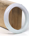 Baikalla Light Icy Green & Lavender Jadeite Jade Bangle Bracelet (58.7mm) 