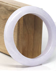 Baikalla Natural Light Lavender Jadeite Jade Bangle Bracelet (57.8mm) 