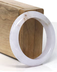 Baikalla Natural Light Lavender W/ SaJin Jadeite Jade Bangle Bracelet (52.9mm) 