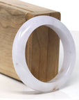 Baikalla Natural Light Lavender W/ SaJin Jadeite Jade Bangle Bracelet (52.9mm) 