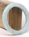 Baikalla Natural Light Green "SaJin" Gold Dust Jadeite Jade Bangle Bracelet (59mm) 