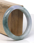 Baikalla Natural Deeper Green Jadeite Jade Bangle Bracelet (57.4 mm) 