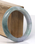 Baikalla Natural Deeper Green Jadeite Jade Bangle Bracelet (57.4 mm) 